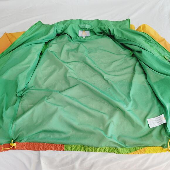 Rio 2016 Olympics Jacket Mens Medium Volunteer Hooded Windbreaker Zip Yellow 360 - Picture 11 of 16